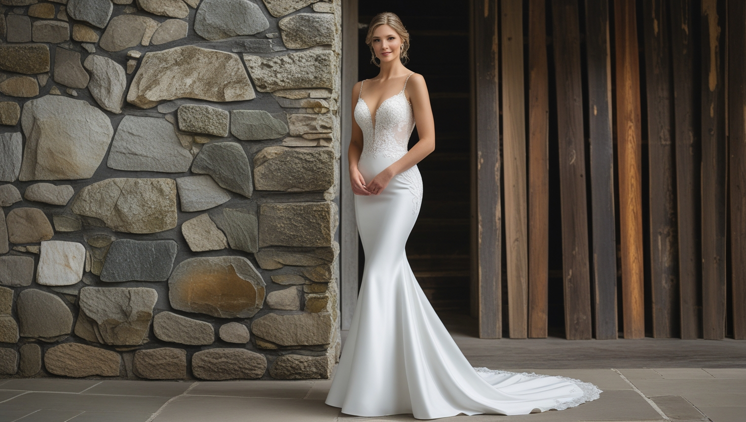 Bride in a wedding dress